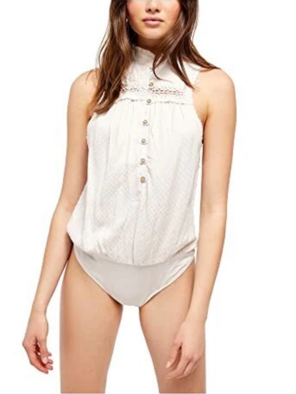 🌿 Free People Intimately Free Low Tide Bodysuit Boho-Chic Size XS